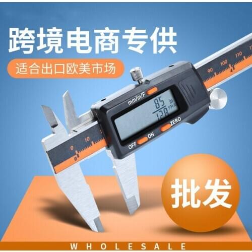 Stainless Steel Digital Display Caliper 150mm Fraction / MM / Inch High Precision Stainless Steel LCD Vernier Caliper