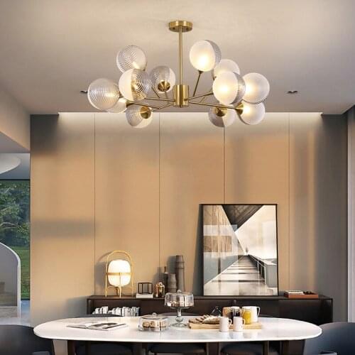 Nordic Lamps Modern Minimalist Light Luxury Chandelier Creative Bedroom Atmosphere Home Dining Room Living Room Chandelier