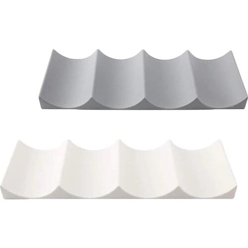 Wine Bottle Rack European Style Plastic Horizontal Stackable Drink Bottle Canned Foods Support For Kitchen Bar Fridge Cabinet