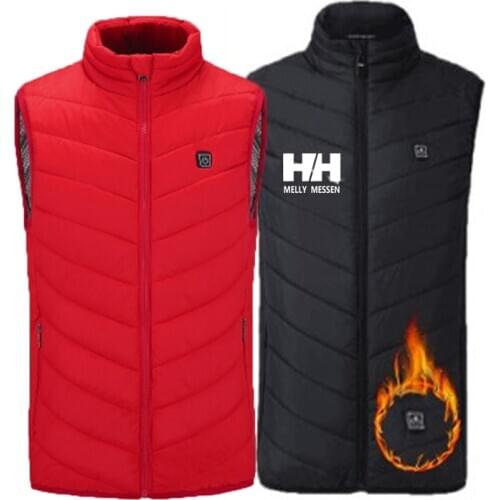 Warm Men Women Winter USB Infrared Heating Vest Flexible Electric Thermal Waistcoat Fish Hiking Euro Size S-4XL Outdoor Jackets