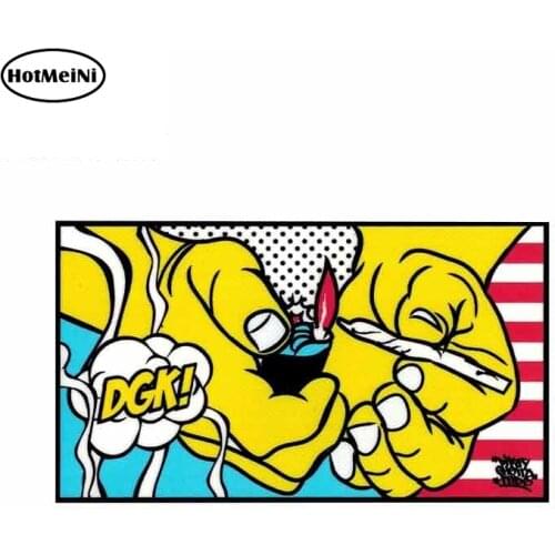 HotMeiNi 13cm x 7.6cm for DGK BLAZE Dirty Ghetto Kids Joint Blaze Up Smoking Logo Car Stickers Vinyl JDM Trunk Truck Graphics