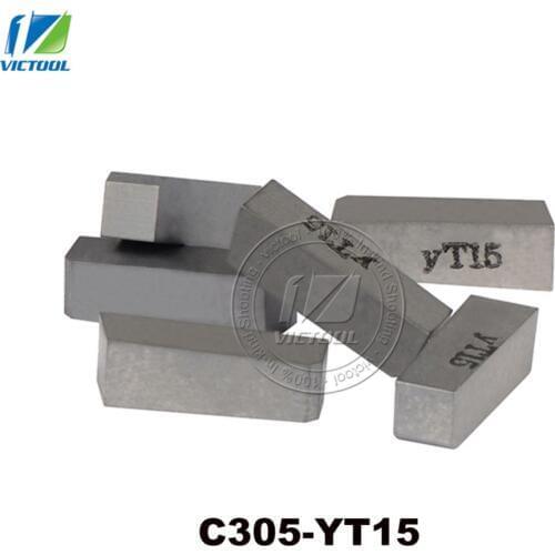 10pcs/lot C305 YT15 tungsten brazed tips High quality Carbide inserts For making parting tools and grooving tools