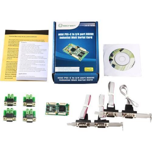 High Speed Mini PCI-Express Turn 4 Ports RS422 RS485 Industrial Serial Port Card