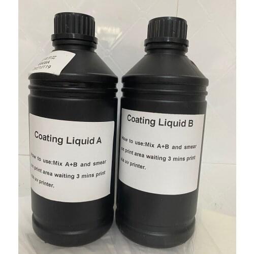 Preatment liquid for Glass coating liquid metal coating liquid metal Preatment liquid for UV printer with UV ink print picture
