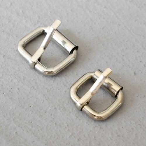 1 Pcs 15/20mm Metal Pin Buckle Slider Adjustment Buckle Slides Tri-glides Roller Handbag Strap Slider Adjuster Belt Buckles