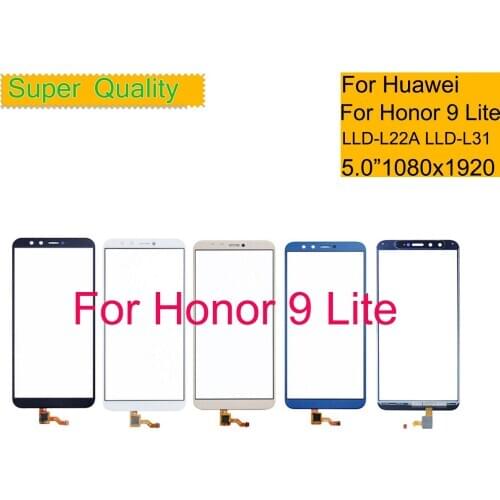 10pcs/lot For Huawei Honor 9 Lite LLD-AL00 LLD-AL10 LLD-L31 TouchScreen Sensor Digitizer Front Outer Glass Panel replacement