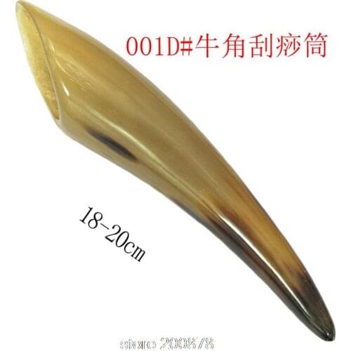 18-20CM Big Gua Sha Tool Tibet Natural Yak Horn Crafts Chinese Medical Technique Tea Spoon