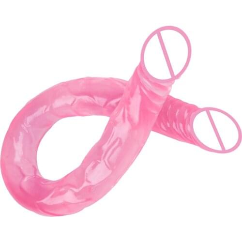 21.65in Double-Headed Dildo Multicolor Optional Erotic Sex Toys Lesbian Adult Products Lengthen Penis Female Vagina Masturbation