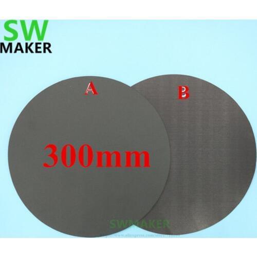 300mm Round Magnetic adhesive Print Bed Tape Print Sticker Build Plate Tape FlexPlate A+B for DIY Kossel/Delta 3D Printer parts