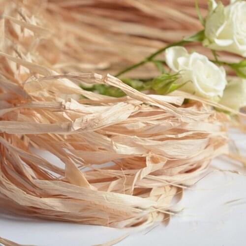 50G/Lot Natural Raffia Natural Straw Rope For DIY Crafts Wedding Invitaiton Gift Packing Party Decoration Flower Baking Suplies