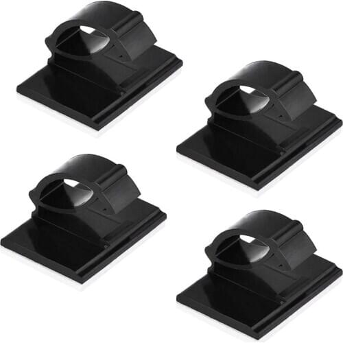 50 pcs. Self Adhesive Cable Clamp Plastic Rectangular Cable Clips Cable Tie Quick Bind Cable Wire Management Holder for Car