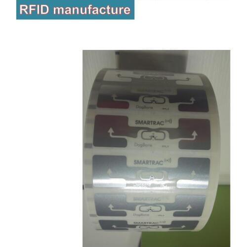 500pcs free shipping smartrac dogbone inlay rfid uhf 860-960MHz lable sticker used long range marathon timing race
