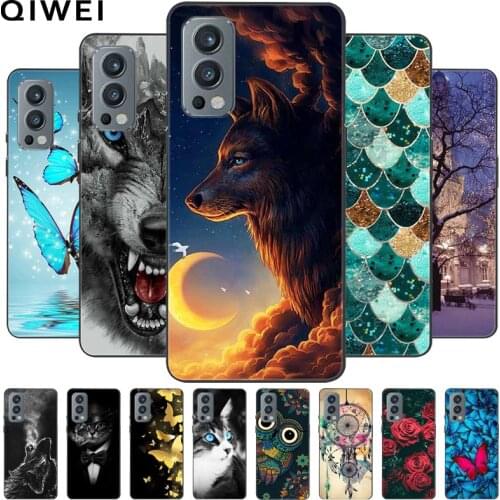 For Oneplus Nord 2 5G Case Wolf Cartoon Silicone Soft Phone Cases for One Plus Nord 2 5G 6.43'' Back Cover TPU Bumper Nord2 2021
