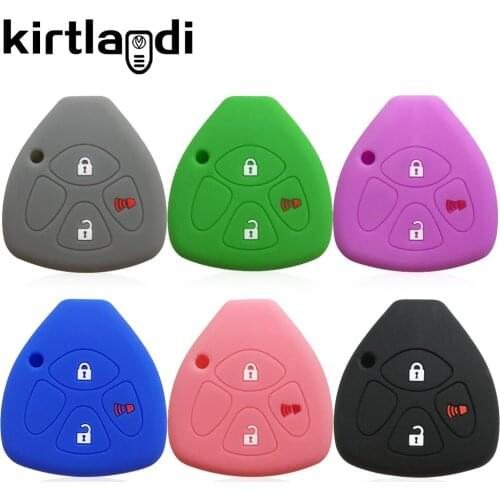 3 Buttons Remote Key Case Cover Jacket for Toyota Camry Avalon Corolla Matrix RAV4 Yaris Venza Cover Keyless Sleeve Holder Shell