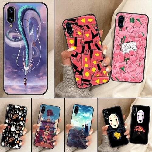 Spirited Away Phone Case For Huawei Honor 6A 7A 7C 8A 8X 8 9 9X 10 10i 20 Lite Pro black tpu hoesjes fashion shell 3D cover