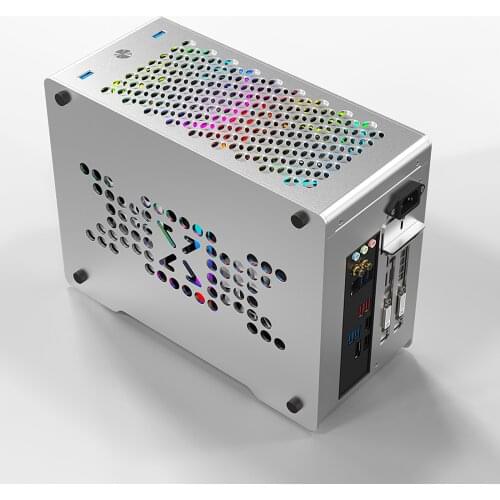 ZZAW Braveman B1 ITX Computer Case Desktop PC SFX/SFX-L Power Supply Mini Portable Aluminum Alloy Chassis for Gaming and Home