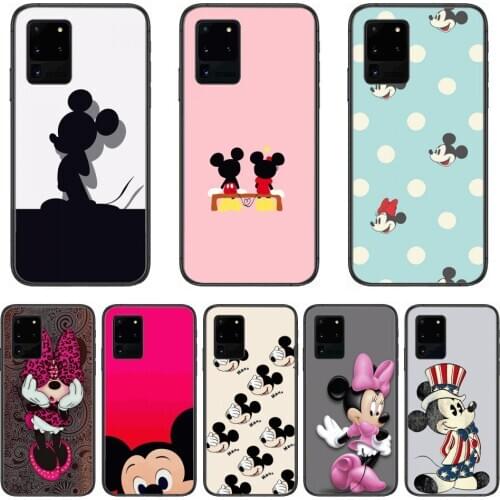 Disney mobile phone case protective cover Phone cover hull For SamSung Galaxy S 6 7 8 9 10 20 Plus Edge E 5G Lite Ultra black