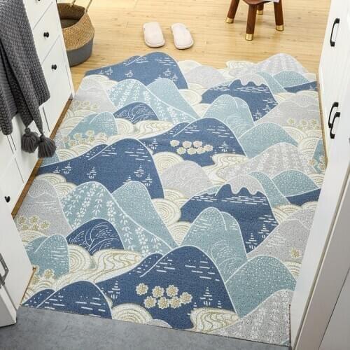 PVC Doormat Carpet Kitchen Bathroom Bedroom Living Room Hallway Corridor Doormat Can Be Cut Custom Non-slip Entrance Mats Carpet