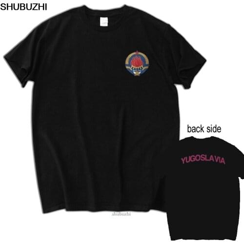 Yugoslavia T-Shirt Soccer Footballer 1962 Very Rare Cotton Geek Family Men Navy Summer Casuals Slim Hip Hop Tops Shirts sbz8004