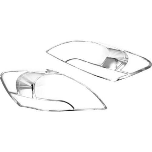 Car Styling Chrome Head Light Cover Trim For Toyota Yaris Sedan / Vios 2006 2007 2008 2009