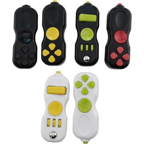 J60B Fidget Toy Game Pad Controller Click Press Slide Hand Sensory Toy Stress Relief Portable Game for Boys Girls and Adults