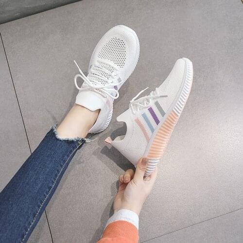 Hot Women Summer Sneakers Breathable Mesh Running Shoes Sports Designer Casual Shoe