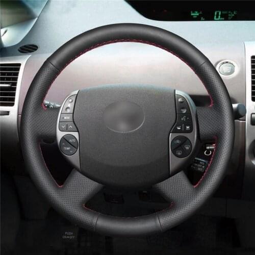 DIY Anti-Slip Wear-Resistant Steering Wheel Cover For Toyota Prius 20(XW20) 2003-2009 Raum 2003-2011 Car Interior Decoration