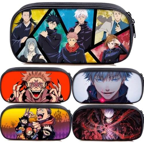 Jujutsu Kaisen Yuji Itadori Pencil Bag Boys Girl Pencil Case Children Pen Case Anime Pencil Holder High Quality Pen Bag For Kids