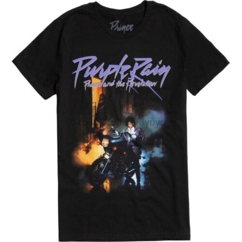 Prince and the Revolution Purple Rain Black T-shirt - BRAND NEW (Official)