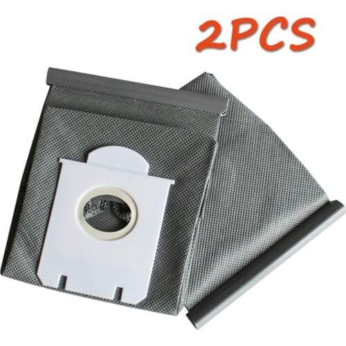 2Pcs Washable S-bag dust Vacuum Cleaner Bags Dust Bag Replacement For Philips FC9071 FC8134 FC8613 FC8614 FC8220 FC8224 FC8200