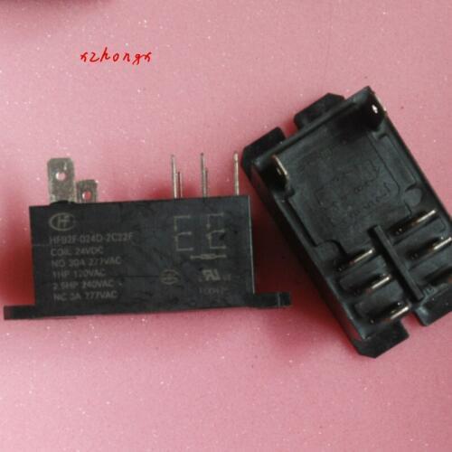 Relay hf92f-024d-2c22f 8-pin quick connect 30a277vac