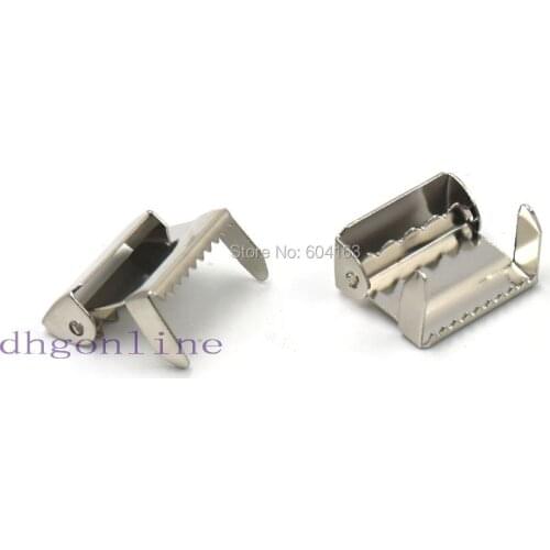 25 PCS 19mm 3/4" Leg Ratchet Hardware for Suspender Paci Pacifier Clip Buck Belt adjust