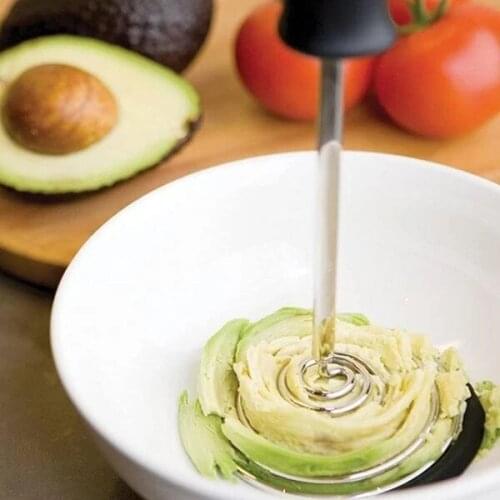 Stainless Steel Manual Whisk Multifunction Multi-role Egg Beater Potato Masher He