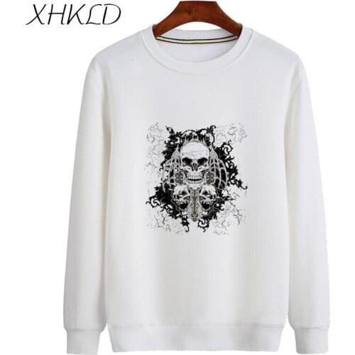 XHKLD Unisex Long sleeves funny Print Sweatshirt Tracksuit Sweat Coat plus sizes for men Casual Sportswear print Tops Clothes