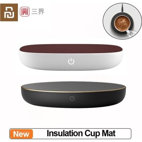 Youpin Sanjie Insulation Cup Mat Base Heating Coaster 55℃ Constant Temperature Heating Coaster For Office Milk Coffee Heater