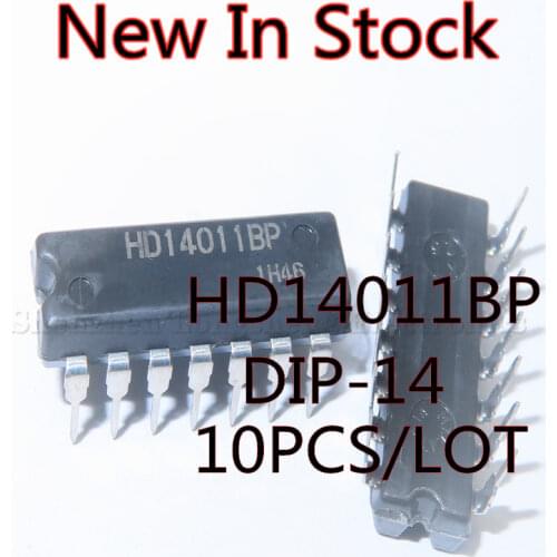 10PCS/LOT HD14011BP DIP-14 Double Column Integrated Circuit IC