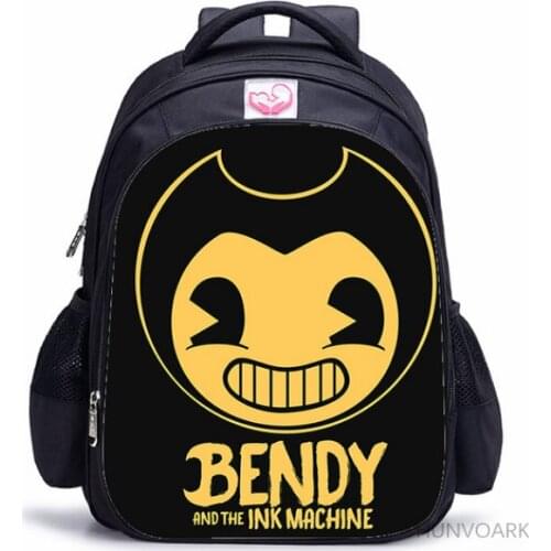 16 Inch Bendy Backpack For Children School Bags Cartoon Game Book Backpack Daily School Backpack Gift