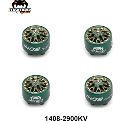 4PCS DIATONE MAMBA TOKA 1408 2900KV 4S 4100KV 6S Brushless Racing Motor Green for RC FPV Racing 3-4inch Cinewhoop Ducted Drones