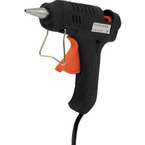 US Plug Orange Plastic Trigger Hot Glue Gun 1.1M Cable AC 100-240V 20W