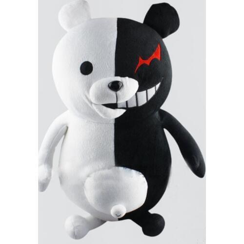 Anime Danganronpa Monokuma Cosplay Props Child Boys Girls Cotton Black White Bear Pillow Plush Doll Collection Toys 2019 New