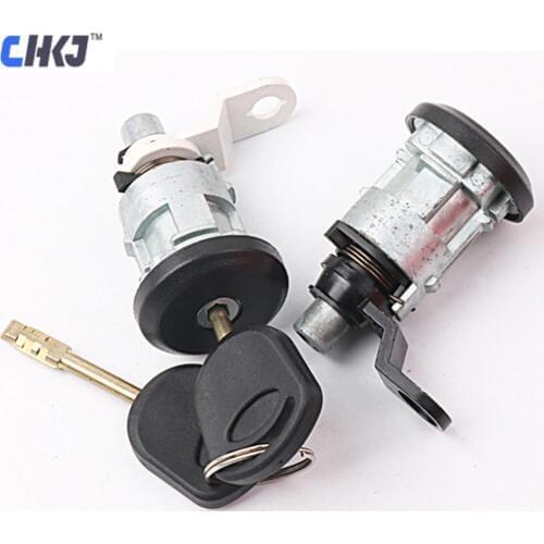 CHKJ Car Right Left Door Lock Sets With 2 Keys For FORD TRANSIT Replacement Lock Cylinders Set FO21 Blade Good quality