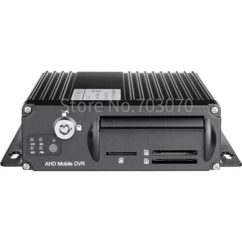 Free Shipping 4CH Truck AHD Dvr Vehicle Bus Digital Video Audio Recorder SD DVR G-sensor ,I/O Alarm Cycle Recording 1080p Mdvr