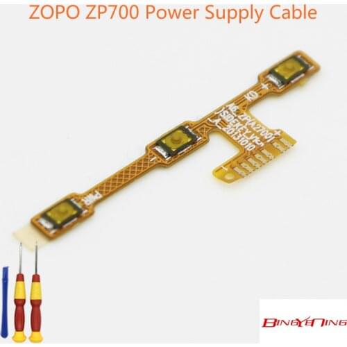 BingYeNing 1pcs New Original Main ZOPO ZP700 power on/off+ volume FPC Key up/down button flex cable FPC Used+working