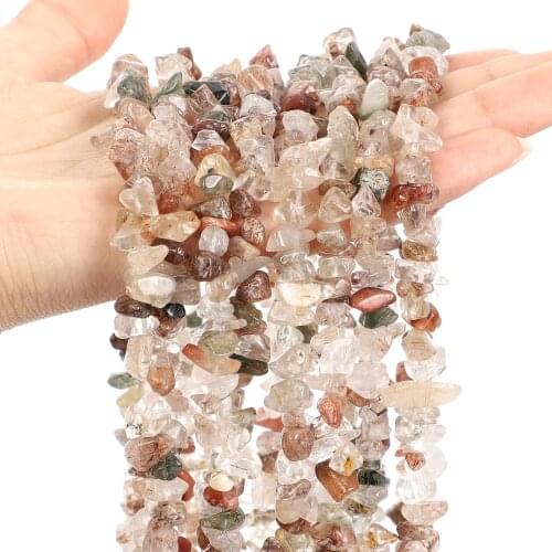 Natural Stone Beads Hair Crystal Charm Round Loose Beads For Jewelry Making Needlework Bracelet Diy Strand 4/6/8/10/12MM