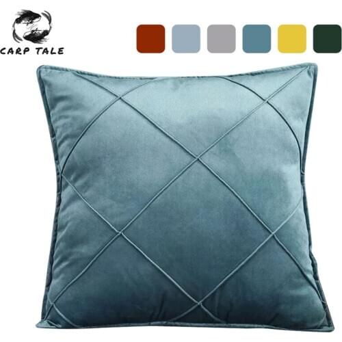 Multiple Sizes Cushion Cover Velvet Pillow Cover Decorative Pillows For Living Room Sofa Blue Gray Orange Pillow Case Home Decor