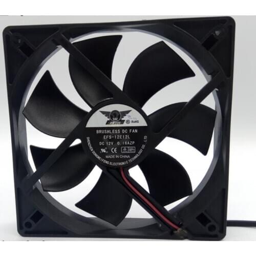 DWPH EFS-12E12H DC 12V 0.5A 120x120x25mm 2-wire Server Cooling Fan
