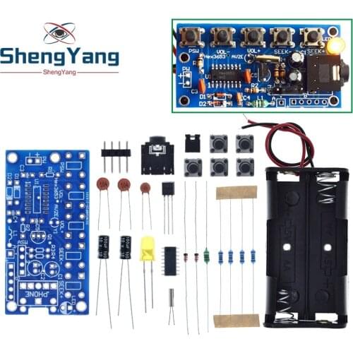 DIY Electronic Kits Wireless Stereo FM Radio Receiver Module PCB 76MHz-108MHz DC 1.8V-3.6V
