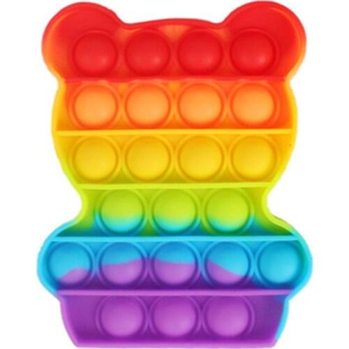 Simple Fidget Toy Push Bubble Sensory Stress Sensory Toy Relief Funny Anti-stress Hand Toys for Adult Children fidget pack 5Z