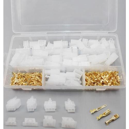 40 sets 2.8mm 2/3/4/6 Way/pin Electrical Connector Kits Male Female socket plug for Motorcycle Car lamp connection terminal