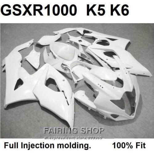 Free 7 gifts fairing kit for Suzuki injection molding GSXR1000 05 06 white fairings set GSXR 1000 2005 2006 WT107